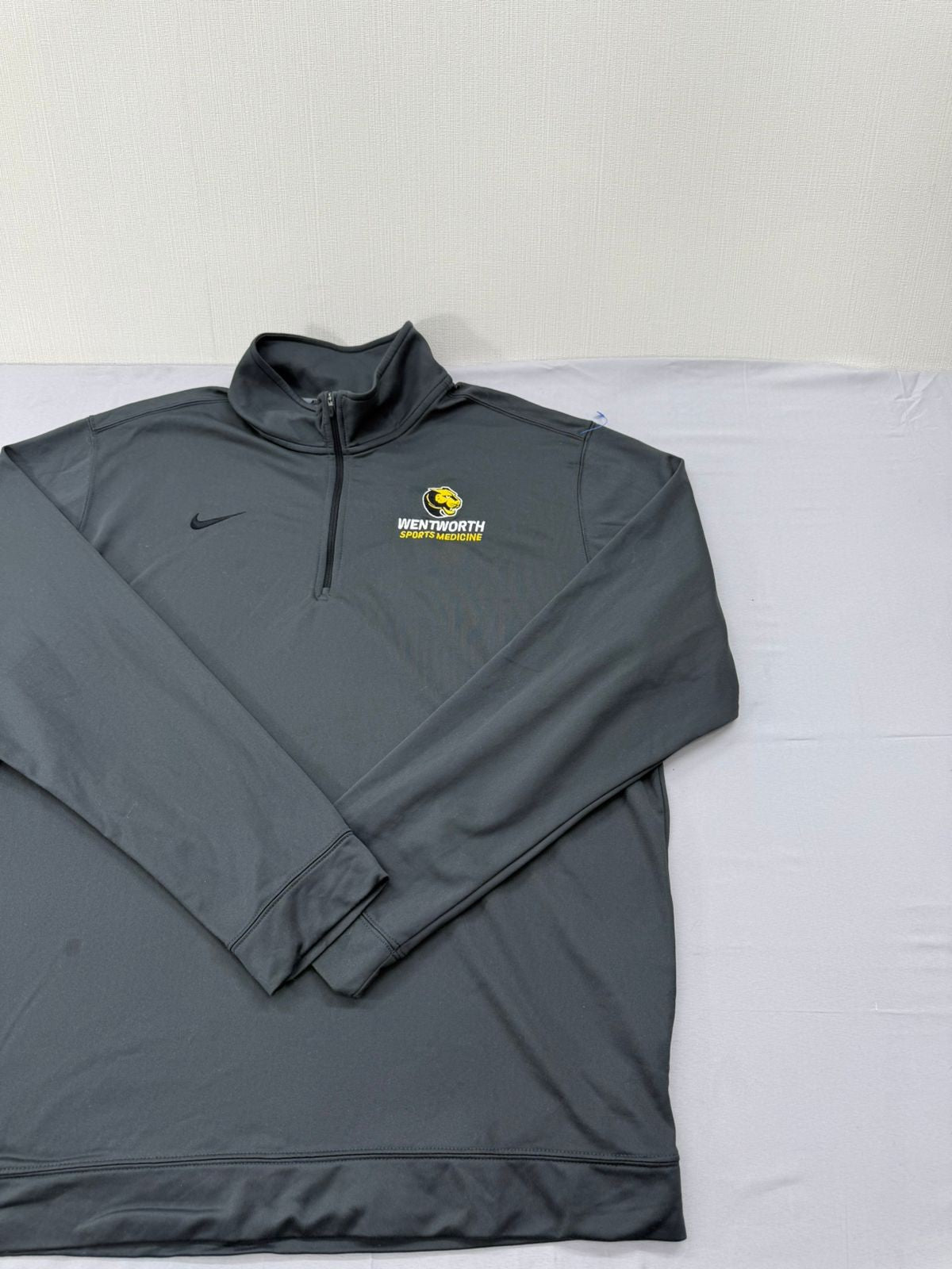 Nike Men's Gray Dri-FIT 1/4 Zip Pullover Jacket XL