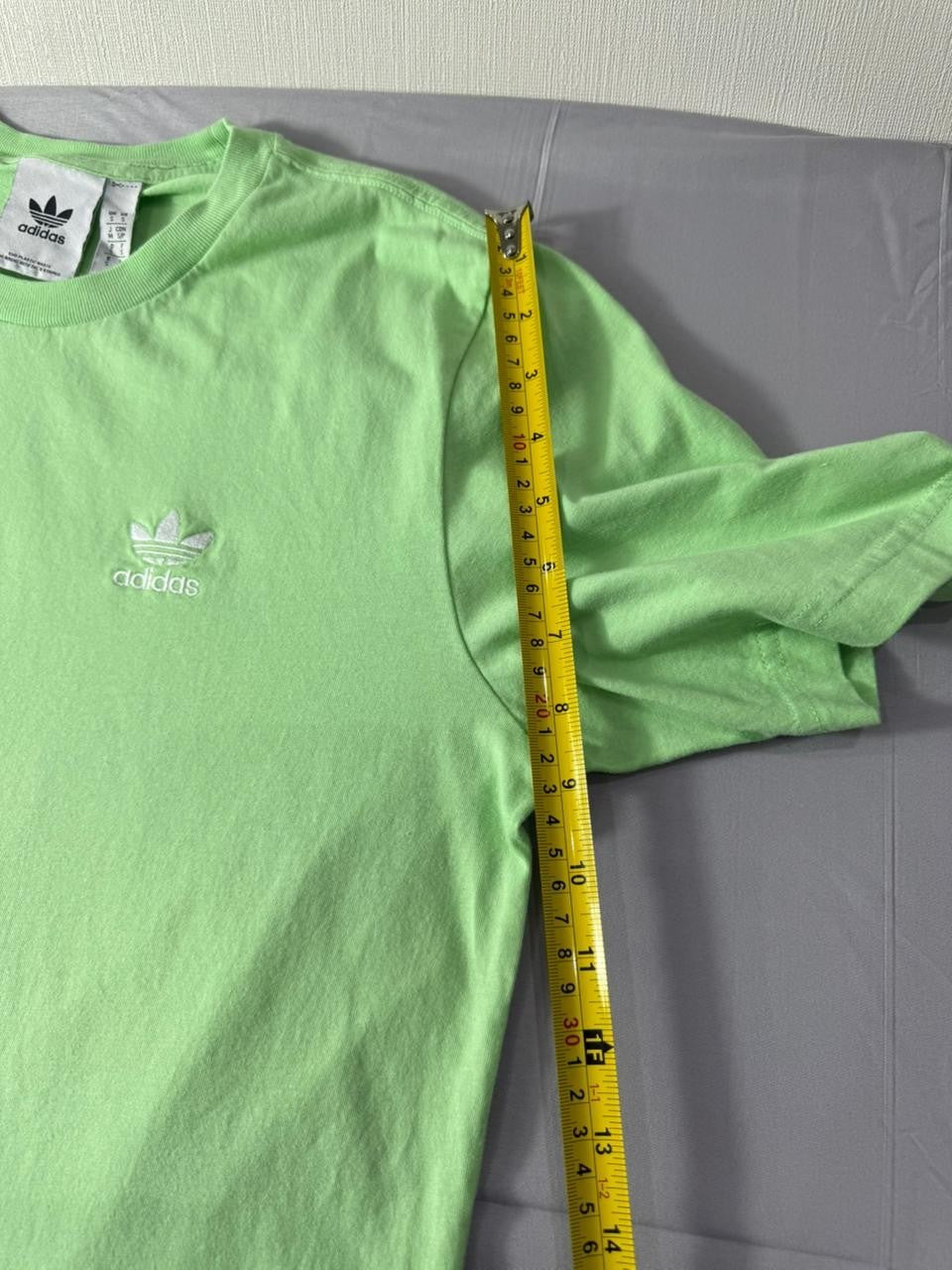Adidas Originals Men's Green T-Shirt Trefoil Logo Short Sleeve Tee Small
