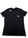 Calvin Klein Jeans Men's Black T-Shirt – Size XXL, Logo, Crew Neck