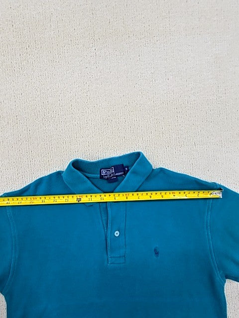 Polo Ralph Lauren Turquoise Polo Shirt S Short Sleeve Cotton