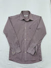 Valentino Rudy Mauve Striped L Long Sleeve Cotton Shirt Italy