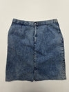 Vintage Riverlina Women's Blue Skirt – Size 50