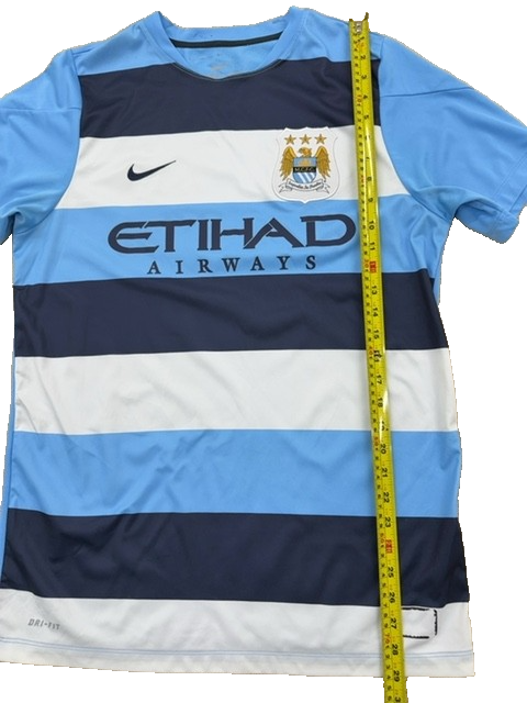 Nike Men's Light Blue Manchester City Dri-FIT Football Shirt L