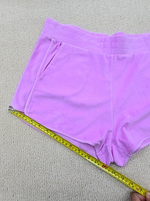 Juicy Couture Purple Velour Track Shorts Women's L