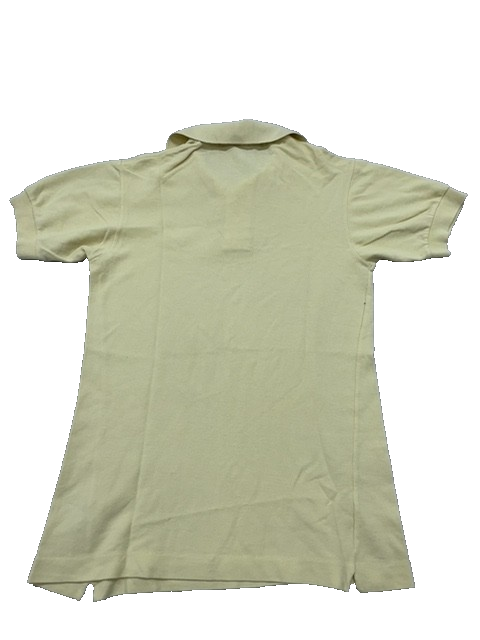 Lacoste Men's Cream Short Sleeve Polo Shirt Vintage France Croc Logo