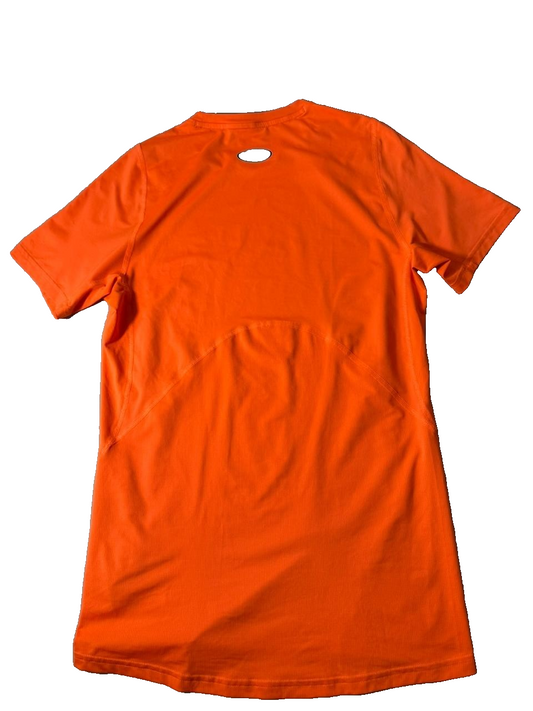Under Armour Men's Orange T-Shirt – Size S, Short Sleeve