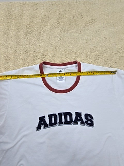 Adidas Men's XL White Short Sleeve Crewneck T-Shirt Regular Turkey
