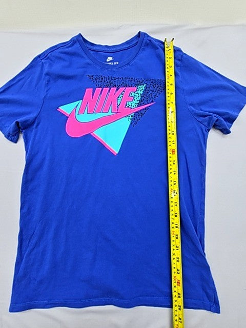 Nike Men's Blue Crew Neck Short Sleeve T-Shirt M Athletic Cotton