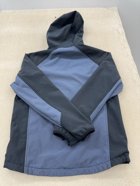 Dickies Men's M Black/Blue Fleece Lined Nylon Hooded Windbreaker 33237