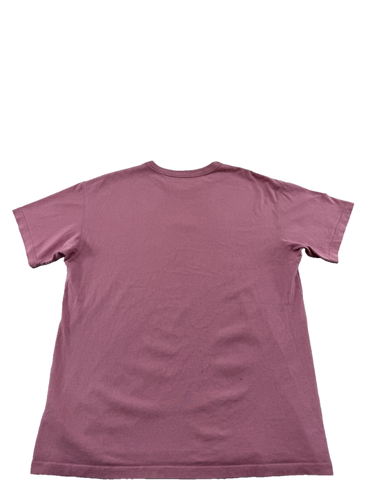 Nike The Nike Tee Men's L Light Mauve Cotton Short Sleeve Loose Fit