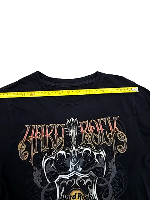 Hard Rock Cafe Unisex Black Long Sleeve T-Shirt Size S 100% Cotton