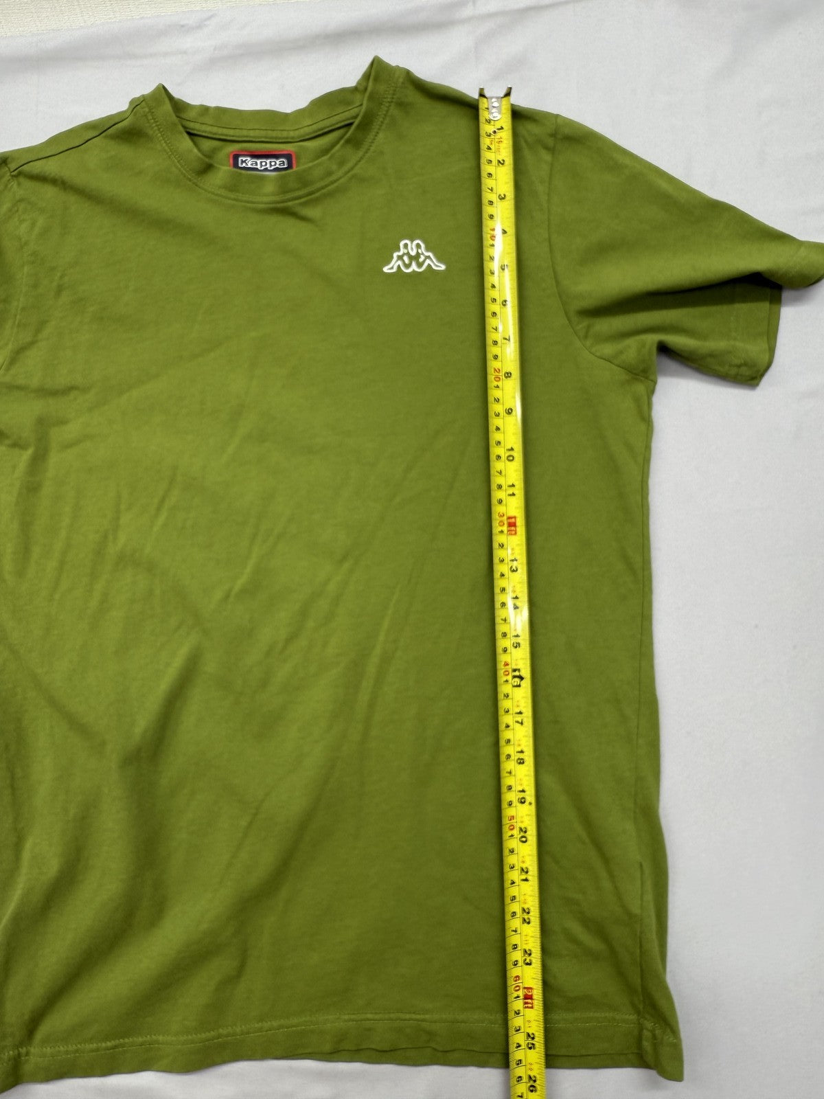 Kappa Men's Green Solid Short Sleeve Crew Cotton T-Shirt L