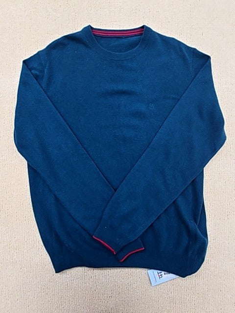 Harmont & Blaine Men's Navy Sweater – Size L, Logo, Crew Neck