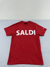 Champion Men's Red T-Shirt – Size M, Print print Print One-off, Graphic