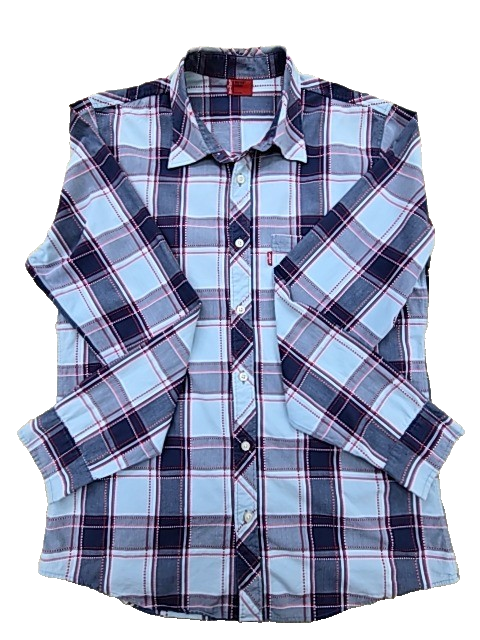 Levi's Men's Multicolor Shirt – Size L, Plaid, Long Sleeve – Ref 09BCB