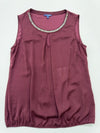 Charles Voegele Women's Burgundy Beaded Tank Top Size 46 EU