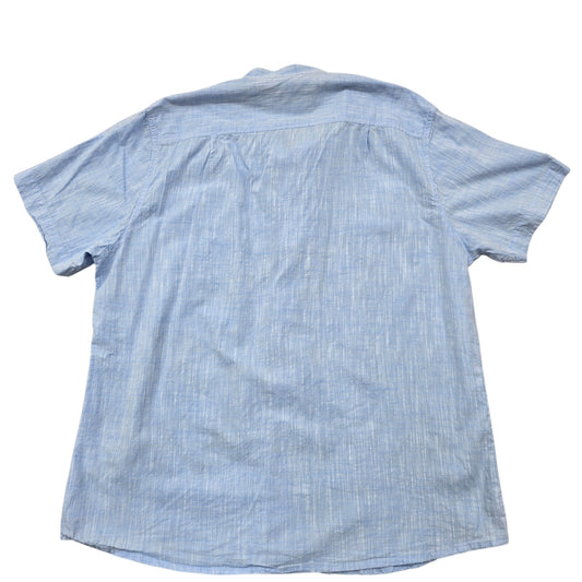 Marco Donati Men's Blue Shirt – Size 17x17, Short Sleeve
