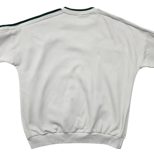 Adidas Men's Cream Crewneck Sweatshirt Size L Sportswear