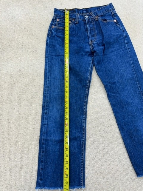 Levi's 501 Men's Indigo Blue Jeans W29 L34 Straight Fit Vintage