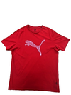 Puma Men's Red T-Shirt – Size M, Short Sleeve, Crew Neck – Ref 6F961