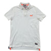 Superdry Classic Polo Shirt Men's L White Cotton Blend Logo Sport