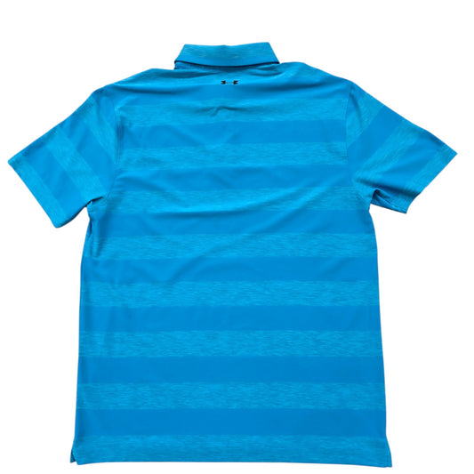 Under Armour Men's Blue Polo Shirt – Size L, Striped