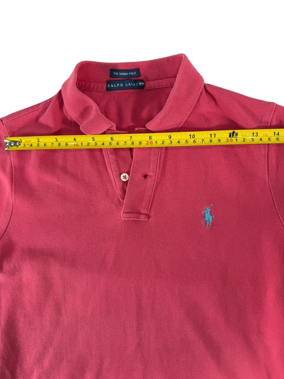 Polo Ralph Lauren Women's Skinny Fit Polo Shirt Pink Short Sleeve Size Medium