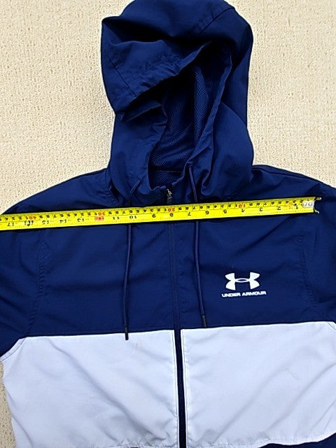 Under Armour Men's SM Navy/White Full-Zip Hoodie