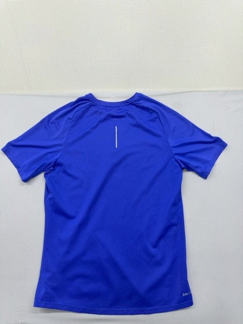 Nike Men's Blue T-Shirt – Size S, Royal Reflective Swoosh royal, Graphic