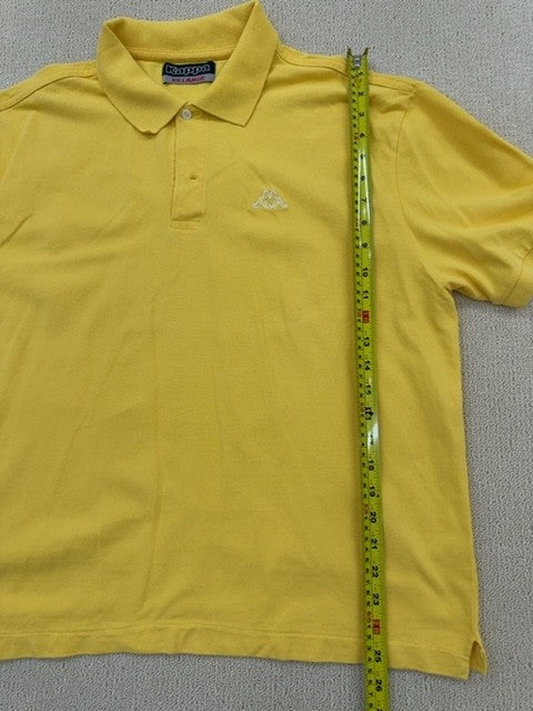 Kappa Men's Yellow Polo Shirt XXL Short Sleeve Cotton Casual