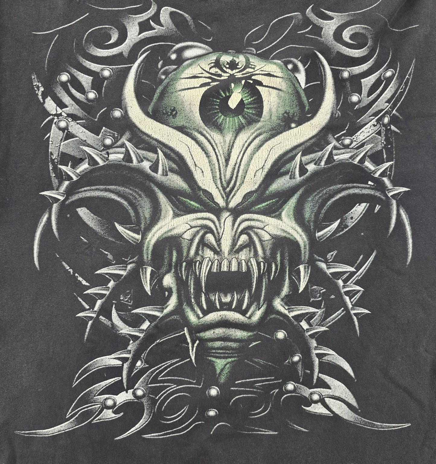 Korn Tribal Black T-Shirt Size L 100% Cotton