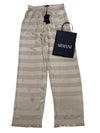 Giorgio Armani Women's Beige Silk Lounge Pants Size 44 Relaxed Elastic Drawstring
