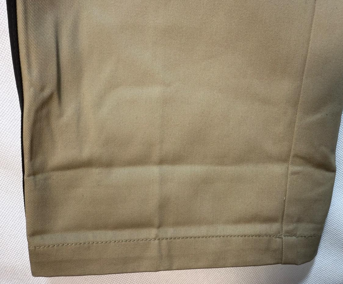 Diesel Men's Beige Chino Pants with Black Side Stripe | 32 | MADE IN INDIA| NWT