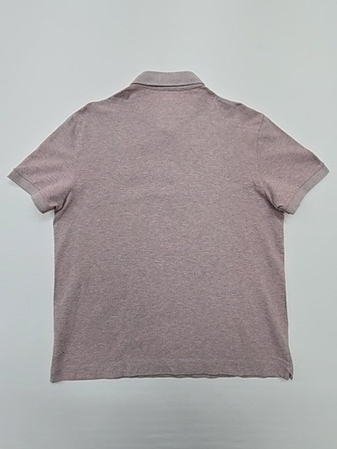 Lacoste Men's Mauve Polo Shirt Pique Knit Logo Size L Regular Fit Condition