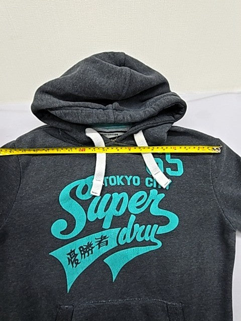 Superdry Men's Gray Hoodie Size M Vintage Limited Edition Tokyo