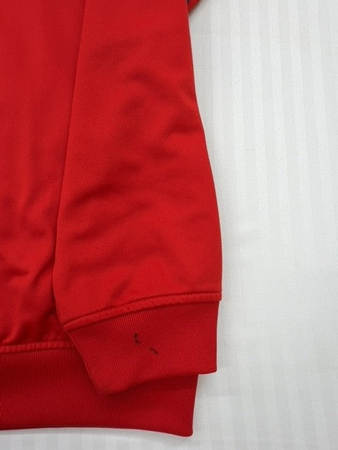 Adidas Men's Red Blocking Track Jacket 3-Stripes Full Zip