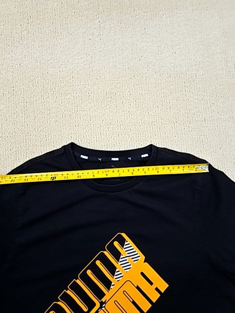 Puma Men's Black Crew Neck Short Sleeve T-Shirt Size M