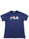 Fila Men's Multicolor T-Shirt – Size M, Logo, Crew Neck