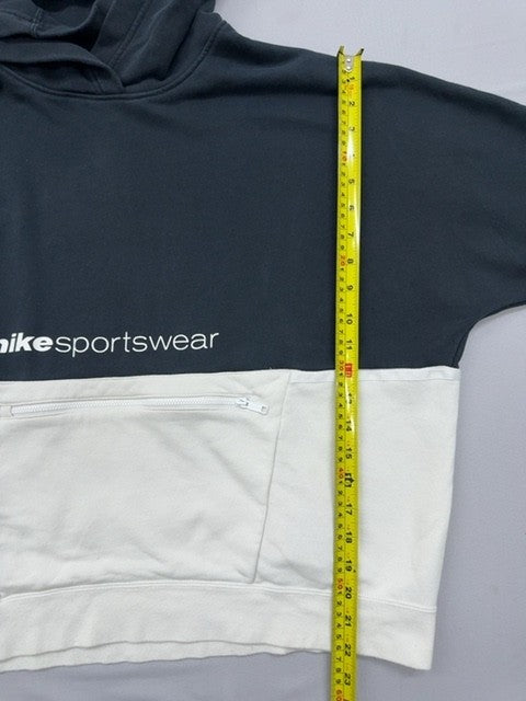 Nike Men's Black/White Color Block Pullover Hoodie Size M