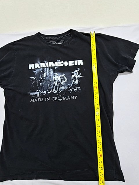 Rammstein Men's Black Concert T-Shirt XL 2013 Cotton Crewneck