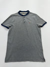 Hollister Men's Gray Polo Shirt – Size M, Crew Neck, Cotton