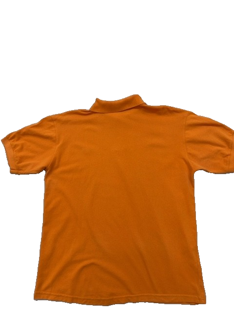 Lacoste Men's Orange Polo Shirt – Size S, Short Sleeve, Cotton