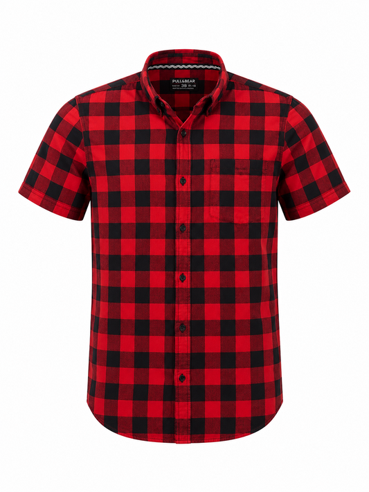 Pull&Bear Men Black Shirt size 38 product image 2