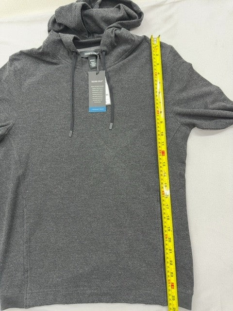 Kenneth Cole Men's Charcoal S Hoodie CAYN7F20002 Drawstring Long Sleeve
