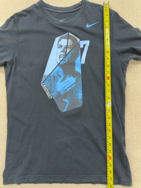 Nike Men's Cristiano Ronaldo Navy Slim Fit T-Shirt Size L