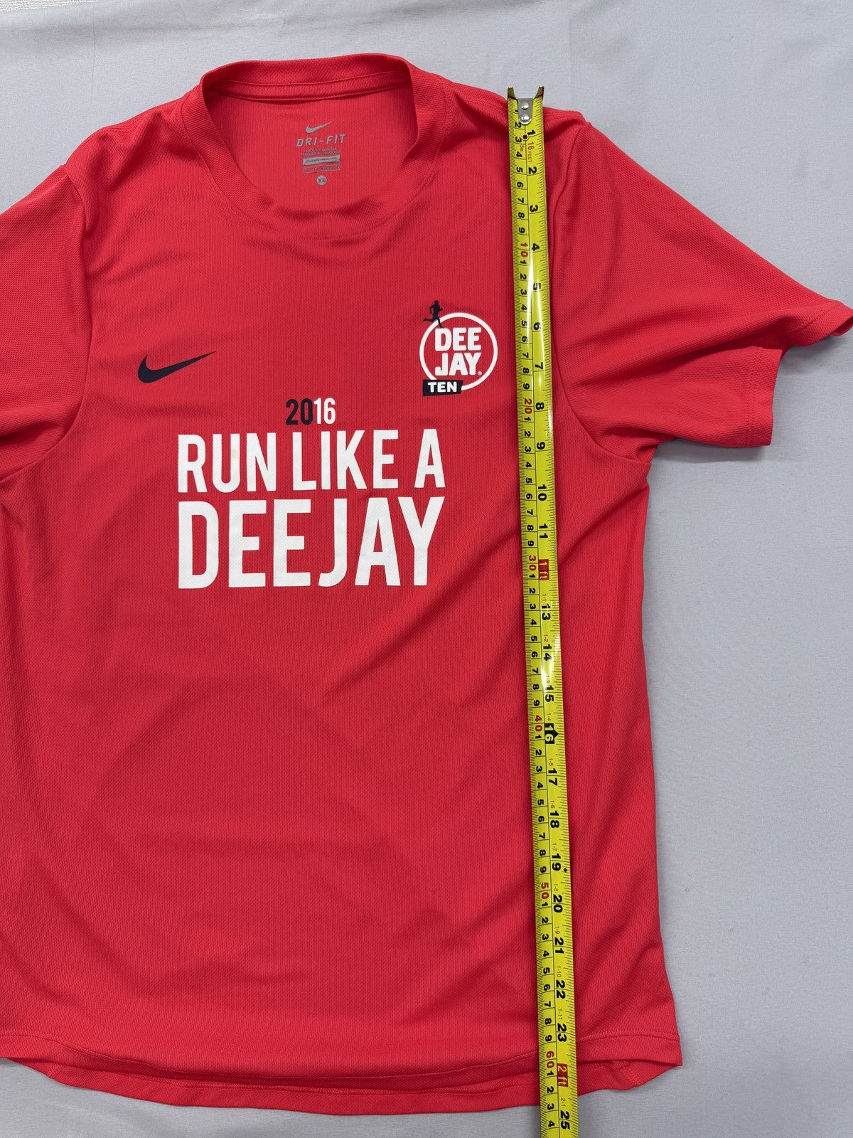 Nike Red Dri-FIT Running T-Shirt XS Men's Short Sleeve Crewneck