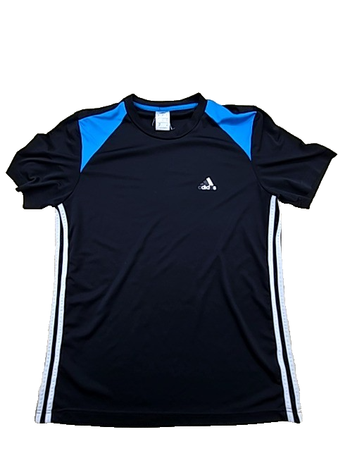Adidas Women's Black T-Shirt – Size L, Colorblock