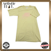 Vintage Nike Men's Yellow T-Shirt – Size L, Logo, Crew Neck