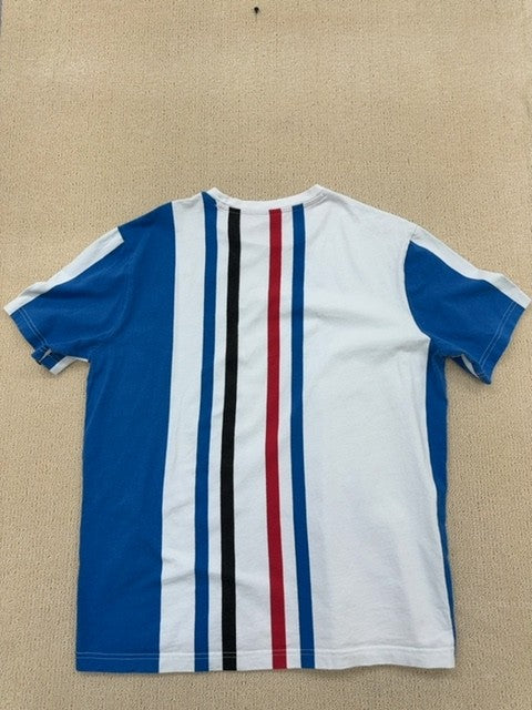 Champion Men's Multicolor T-Shirt – Size L, Logo, Striped