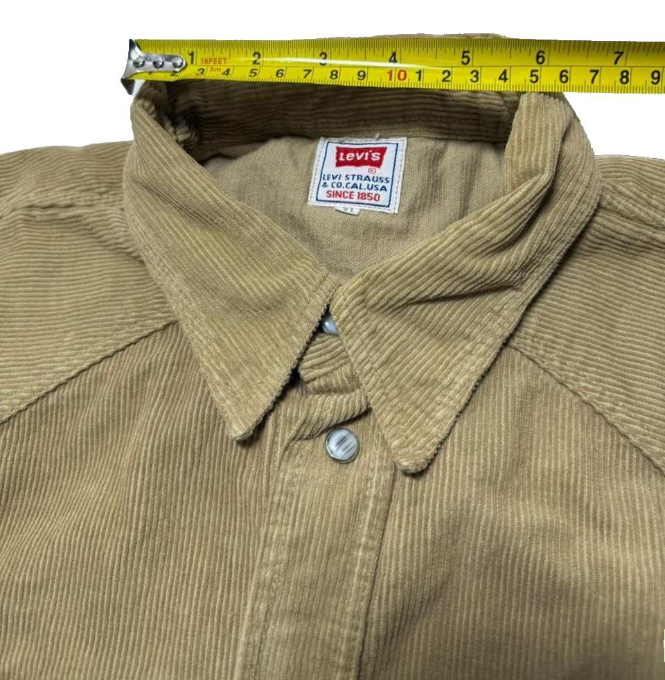 Levi'S Barstow Standard Fit Western Corduroy Shirt For Men - Size XL